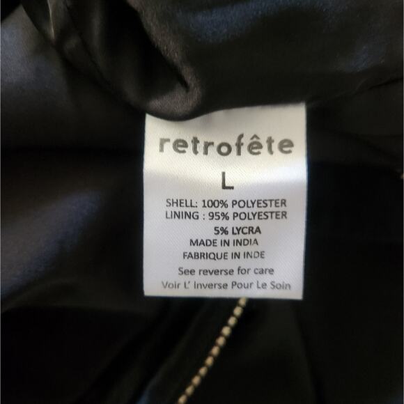 Retrofete Ludlow Dress in Black Large NWT Crystals Corset Strapless Mini - Picture 12 of 13